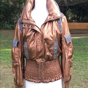 Bronze Bomber Jacket Italian M